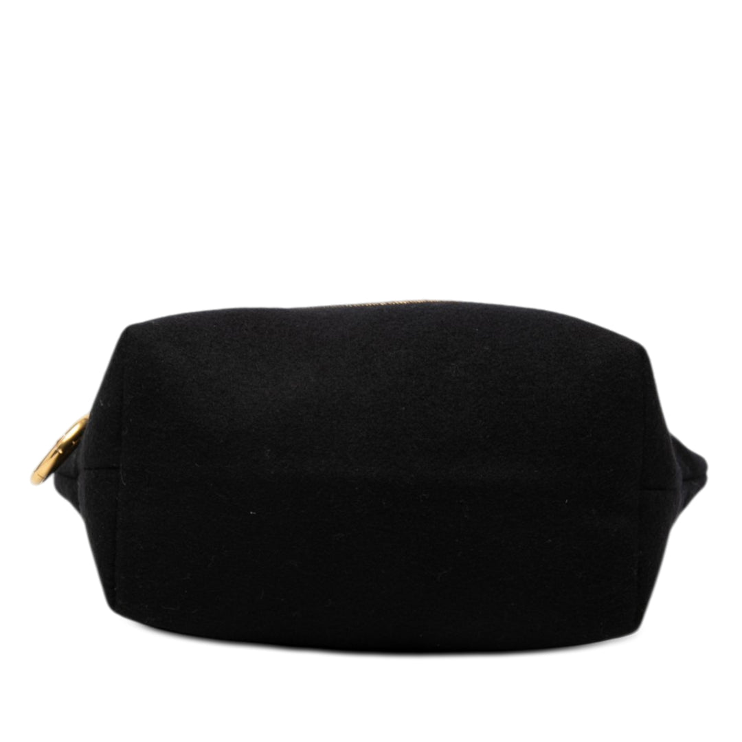 Saint Laurent Laine brodé Rive Gauche Pochette