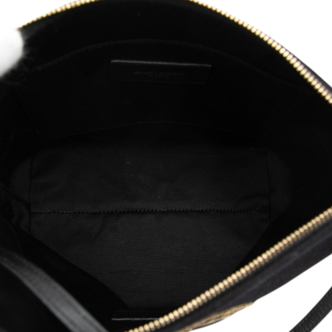 Saint Laurent Laine brodé Rive Gauche Pochette