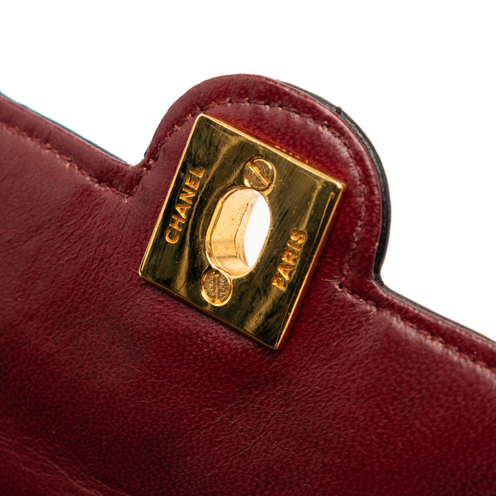 Chanel Mini CC Matelassé Cuir d’agneau Simple rabat