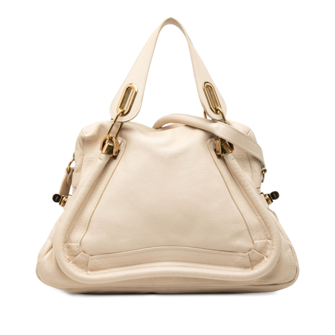 Chloé Pebbled Paraty Sac Moyen Marron – vue principale – GABY PARIS