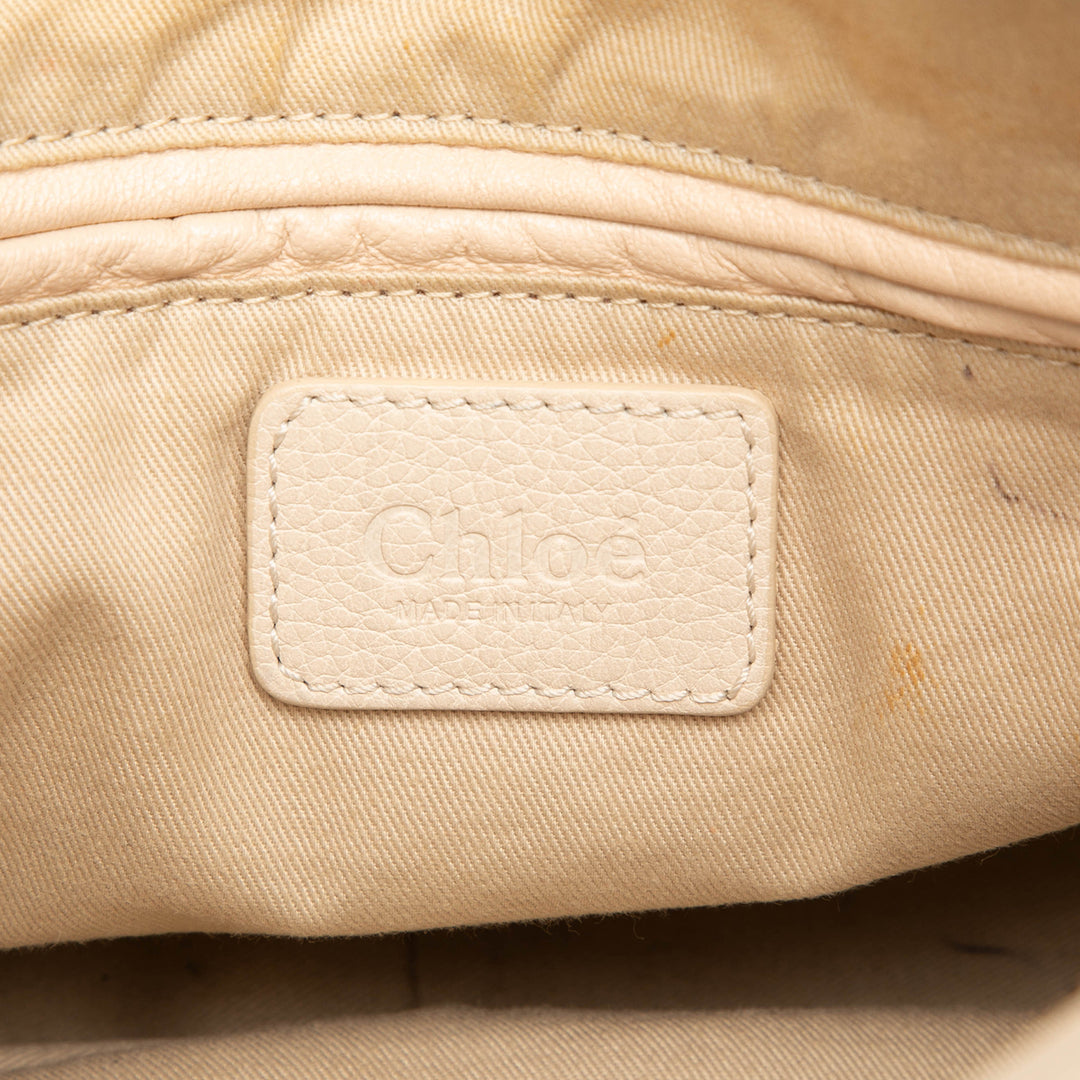 Chloé Pebbled Paraty Sac Moyen Marron – vue 5 – GABY PARIS