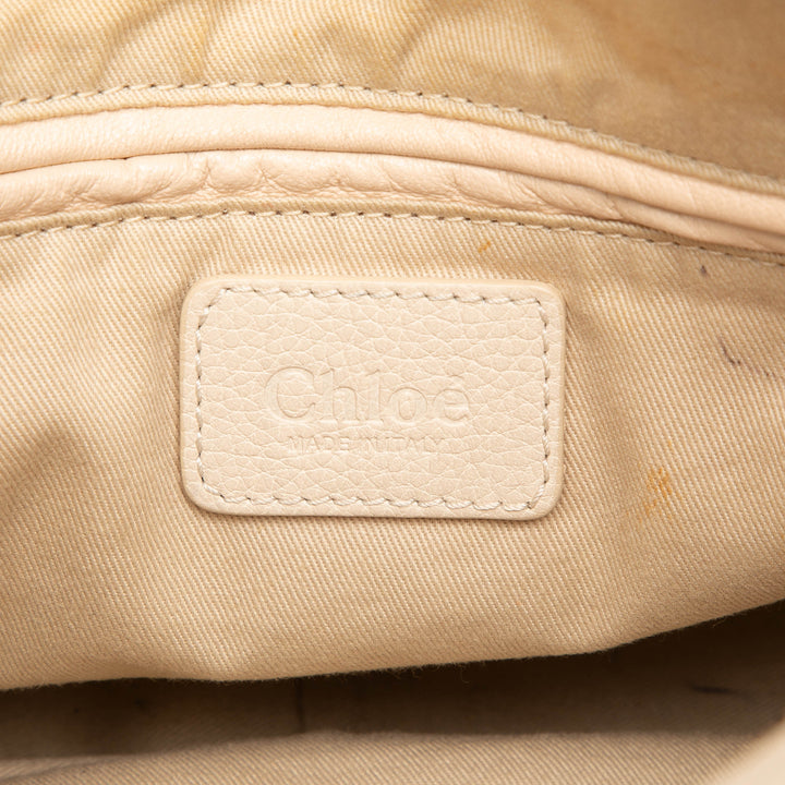 Chloé Pebbled Paraty Sac Moyen Marron – vue 5 – GABY PARIS