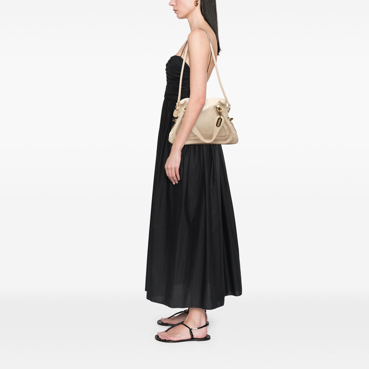 Chloé Pebbled Paraty Sac Moyen Marron – vue 6 – GABY PARIS