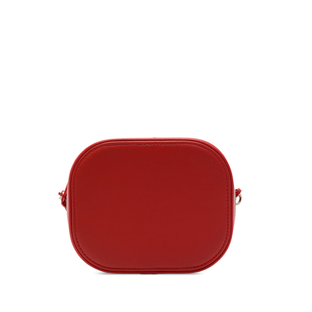 Chanel CC Vanity Cuir d'agneau Rouge