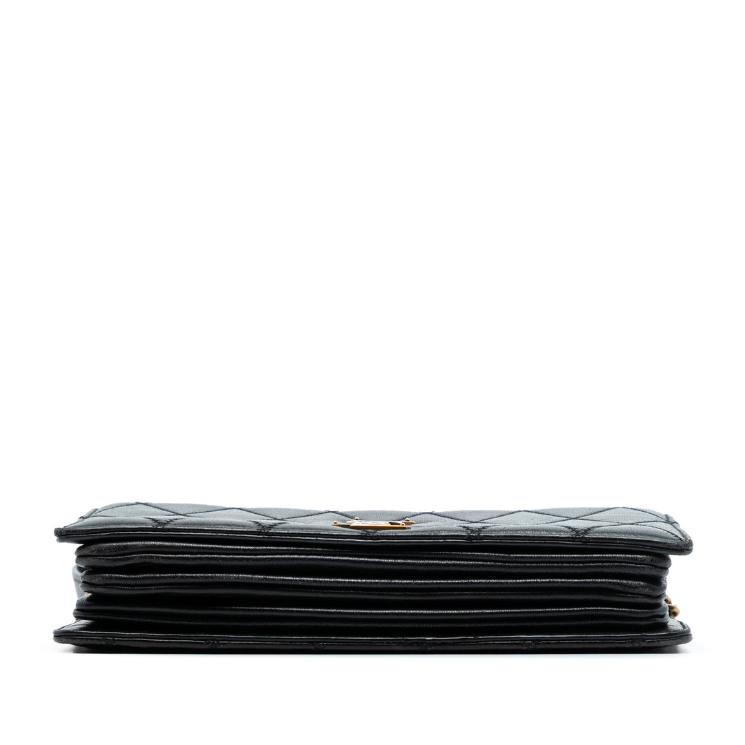 Saint Laurent Diamond Matelassé Cuir d’agneau Angie Sac à chaîne