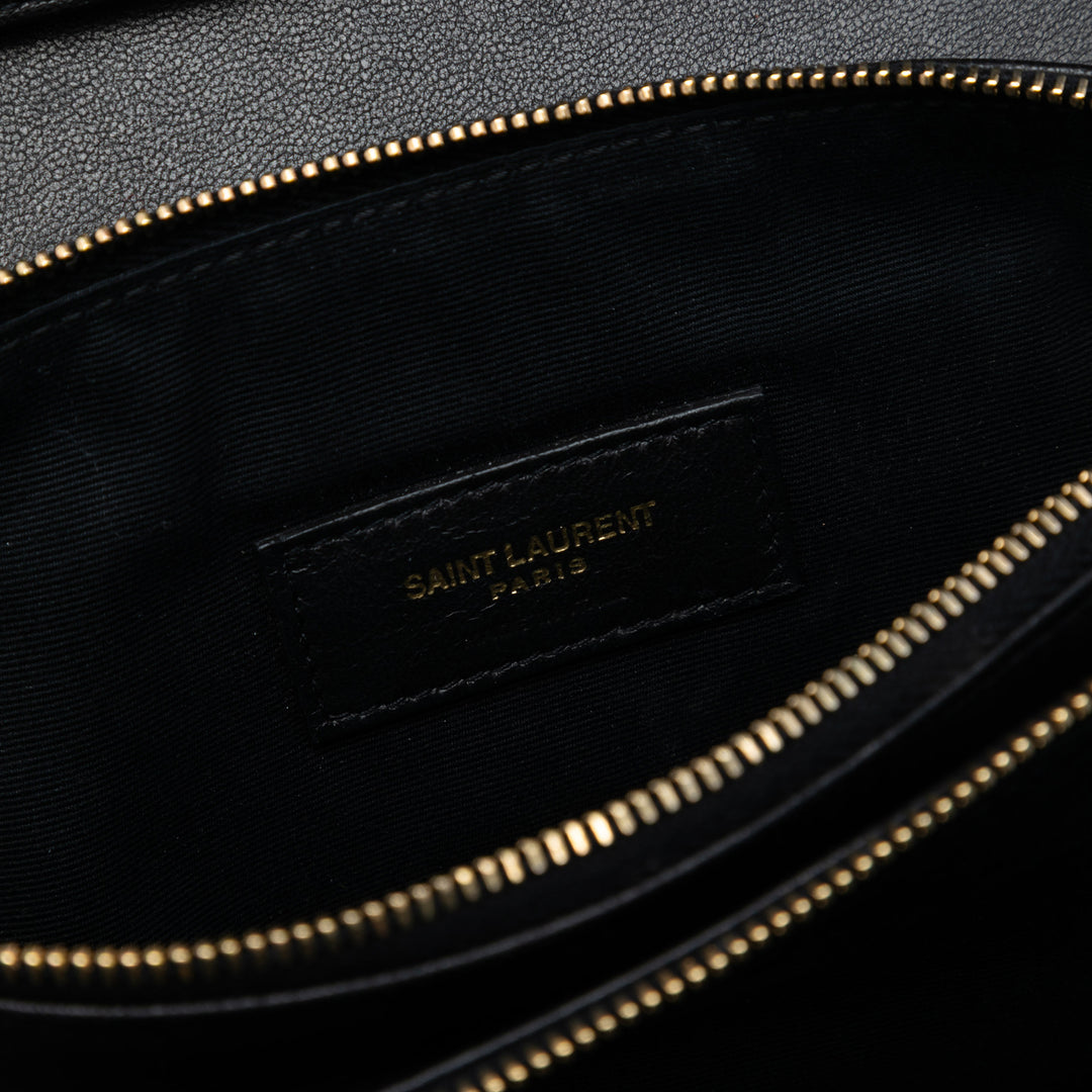 Saint Laurent Diamond Matelassé Cuir d’agneau Angie Sac à chaîne