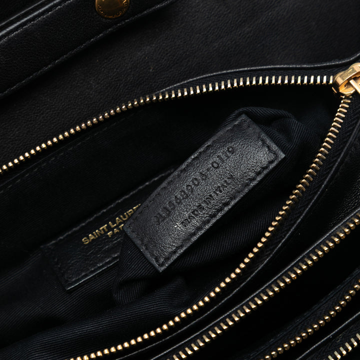 Saint Laurent Diamond Matelassé Cuir d’agneau Angie Sac à chaîne