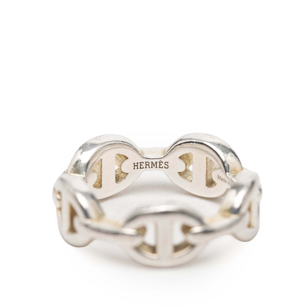 Hermès Sterling Chaine d'Ancre Enchainee Bague