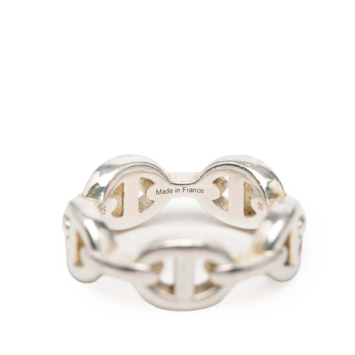 Hermès Sterling Chaine d'Ancre Enchainee Bague