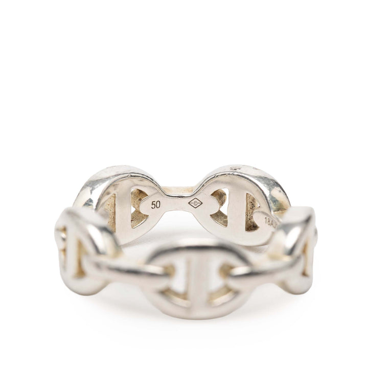 Hermès Sterling Chaine d'Ancre Enchainee Bague