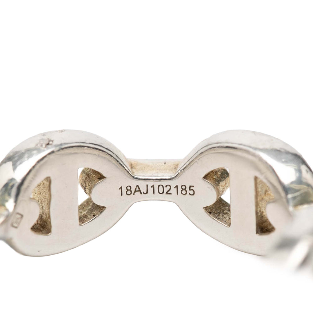 Hermès Sterling Chaine d'Ancre Enchainee Bague