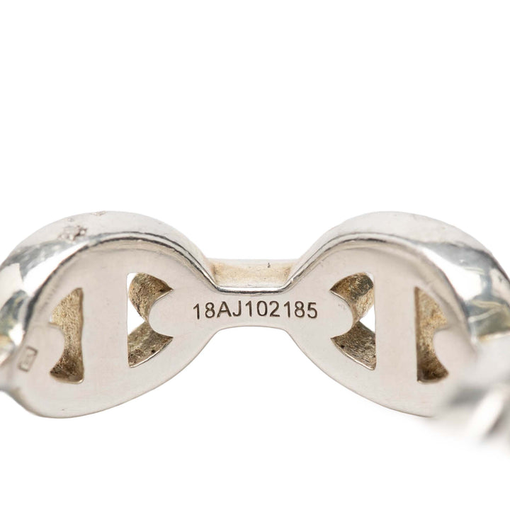Hermès Sterling Chaine d'Ancre Enchainee Bague