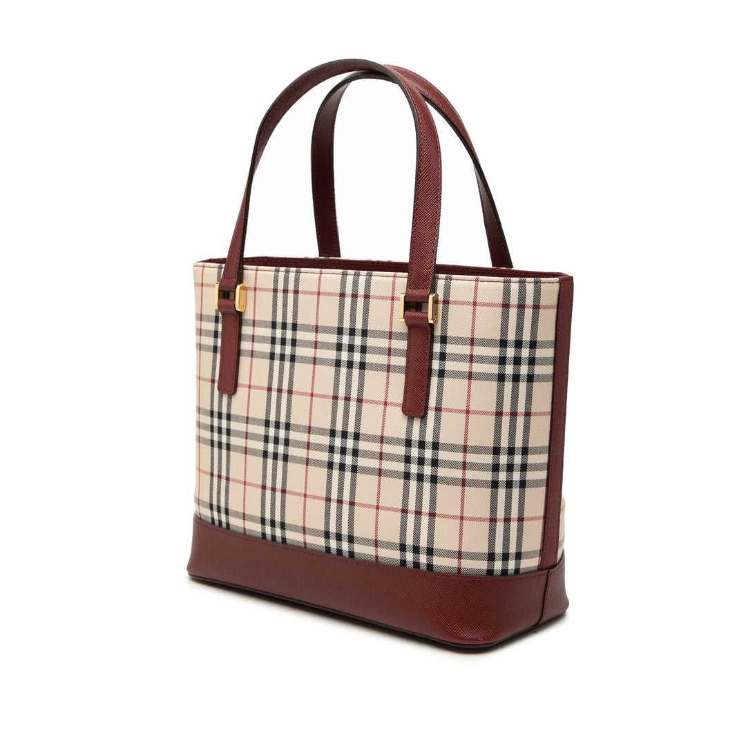 Burberry Cabas House Check Beige – vue 2 – GABY PARIS