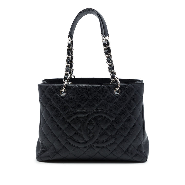 Chanel Cabas Cuir caviar Noir – vue principale – GABY PARIS