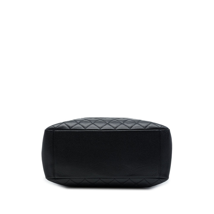 Chanel Cabas Cuir caviar Noir – vue 3 – GABY PARIS