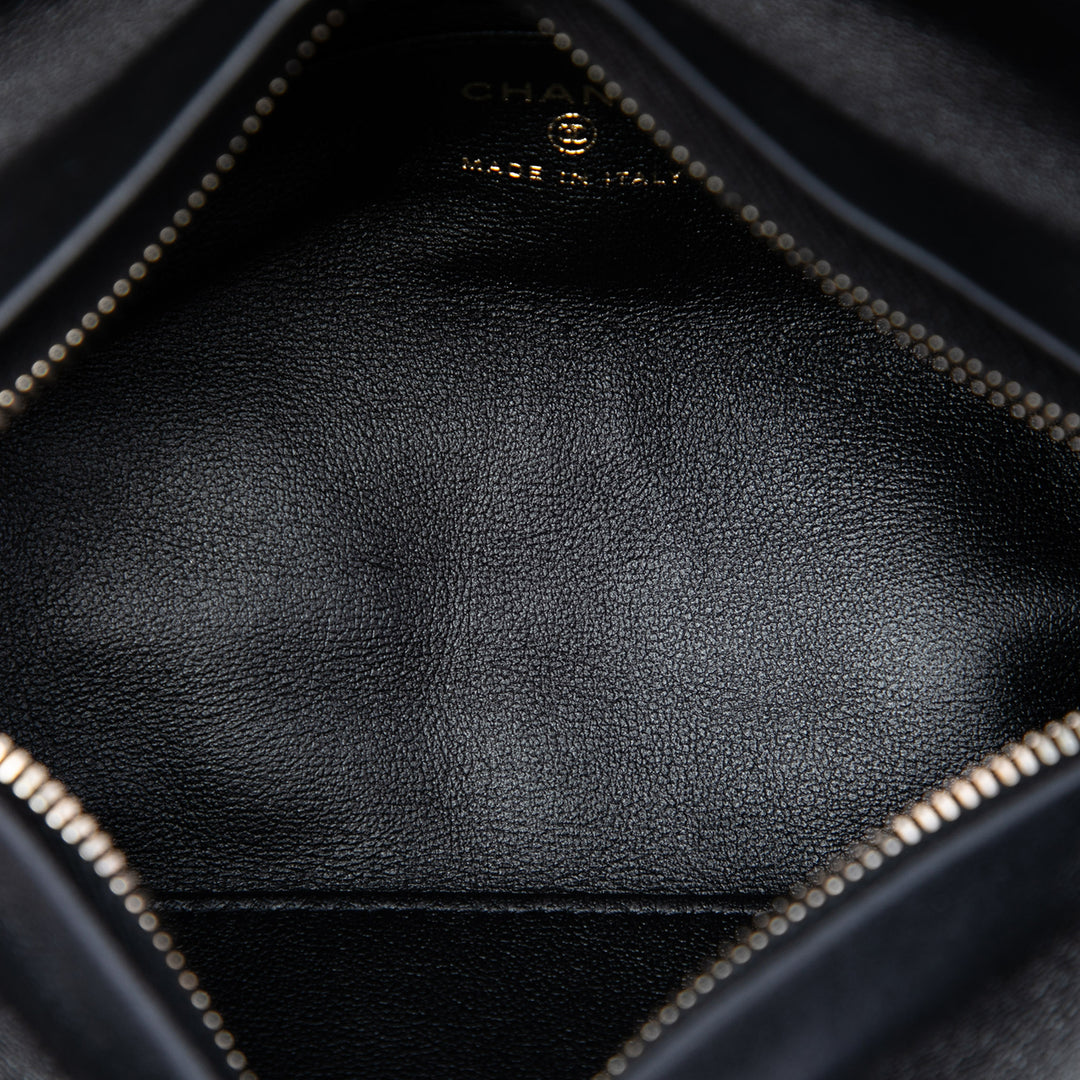 Chanel CC Matelassé Velours Cristal Wristlet Pochette