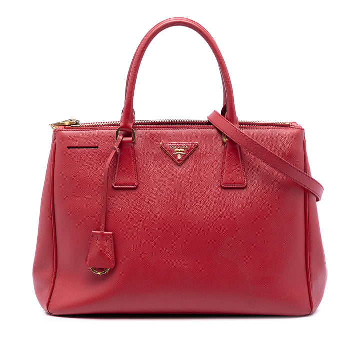 Prada Medium Saffiano Lux Galleria Double Zip Sac