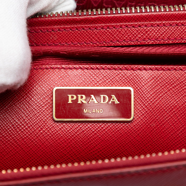 Prada Medium Saffiano Lux Galleria Double Zip Sac