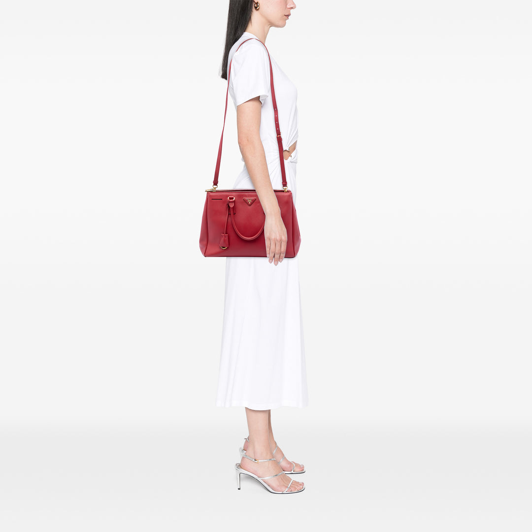 Prada Medium Saffiano Lux Galleria Double Zip Sac