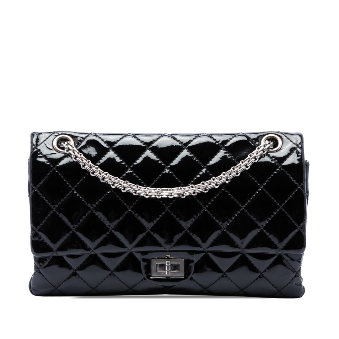 Matelassé Reissue 2.55 Double rabat 226 Noir