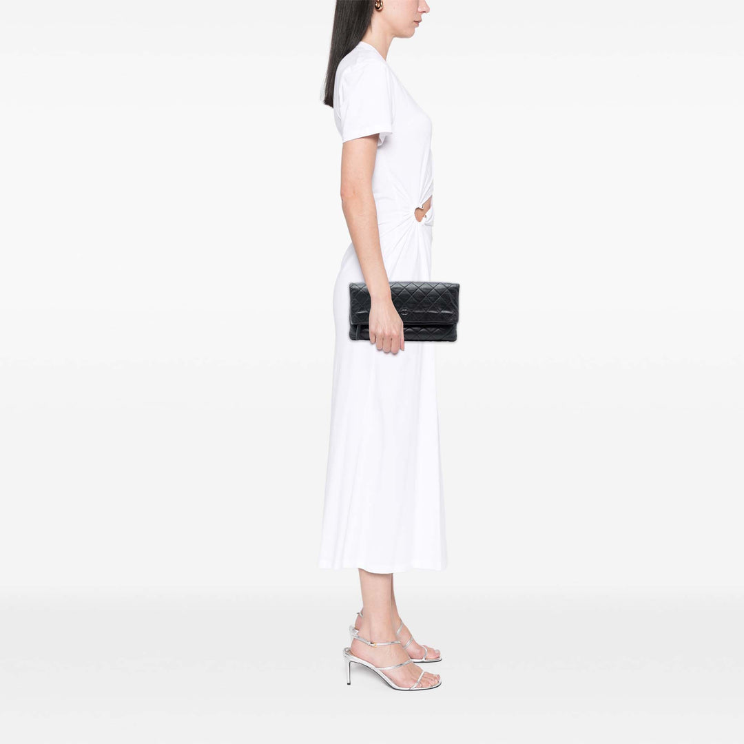 Chanel Matelassé Cuir d’agneau CC Beauty Foldover Pochette