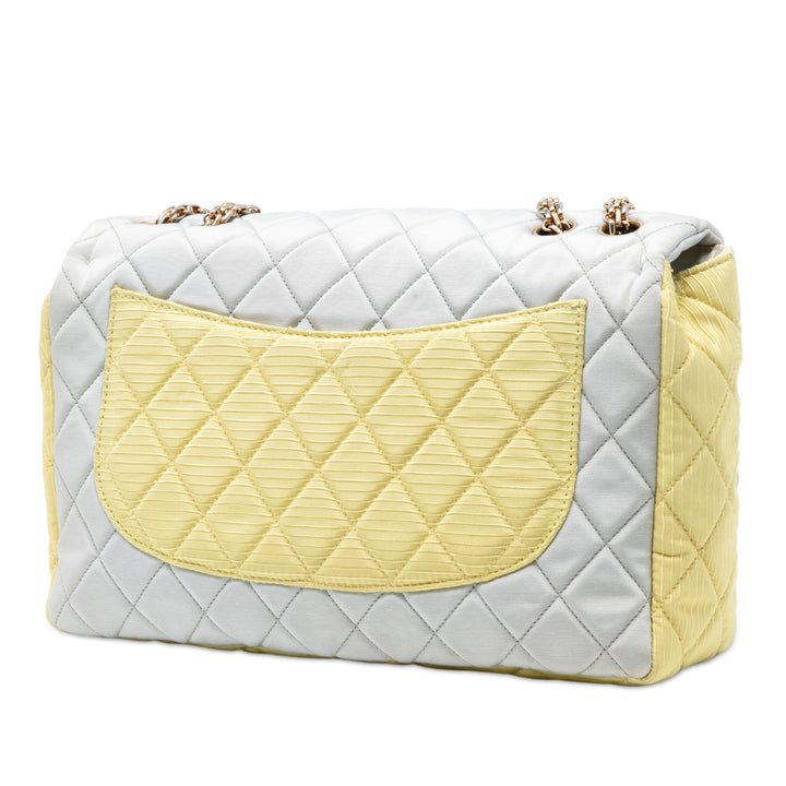 Chanel Tricolor Matelassé Grosgrain Satin Reissue 2.55 Simple rabat 227