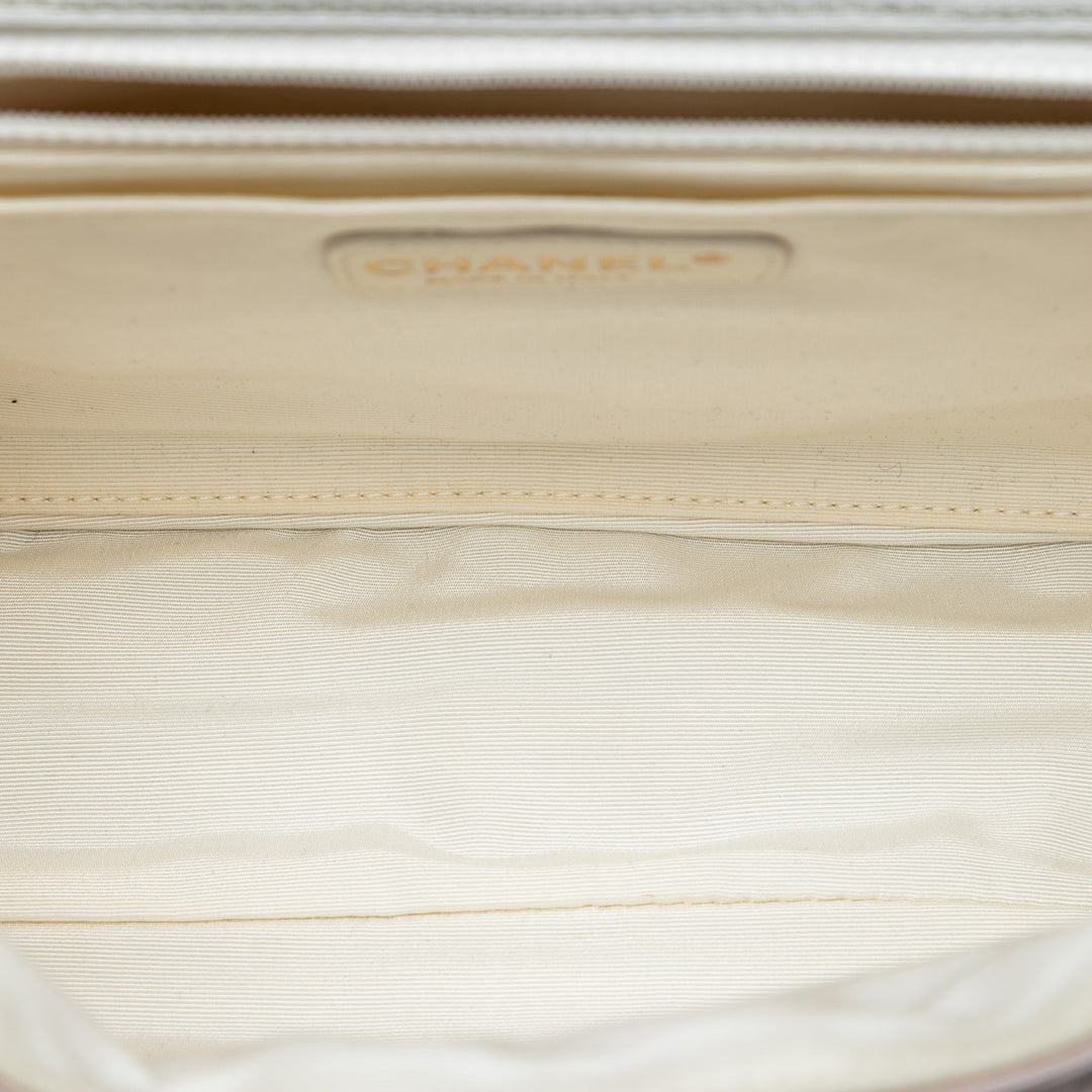Chanel Tricolor Matelassé Grosgrain Satin Reissue 2.55 Simple rabat 227
