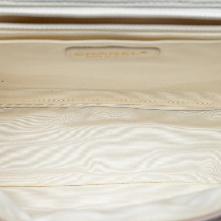 Chanel Tricolor Matelassé Grosgrain Satin Reissue 2.55 Simple rabat 227