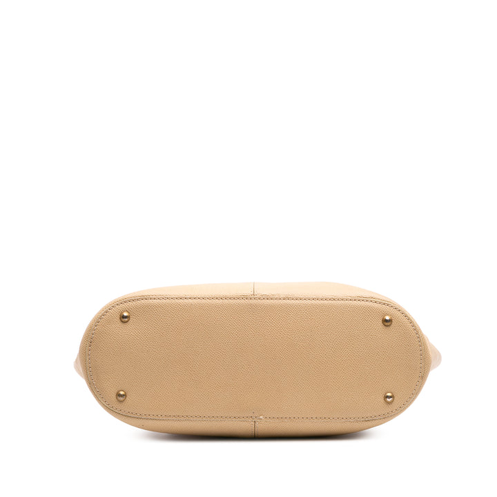 Chanel Cuir de veau grainé Tortoise anse supérieure Cabas