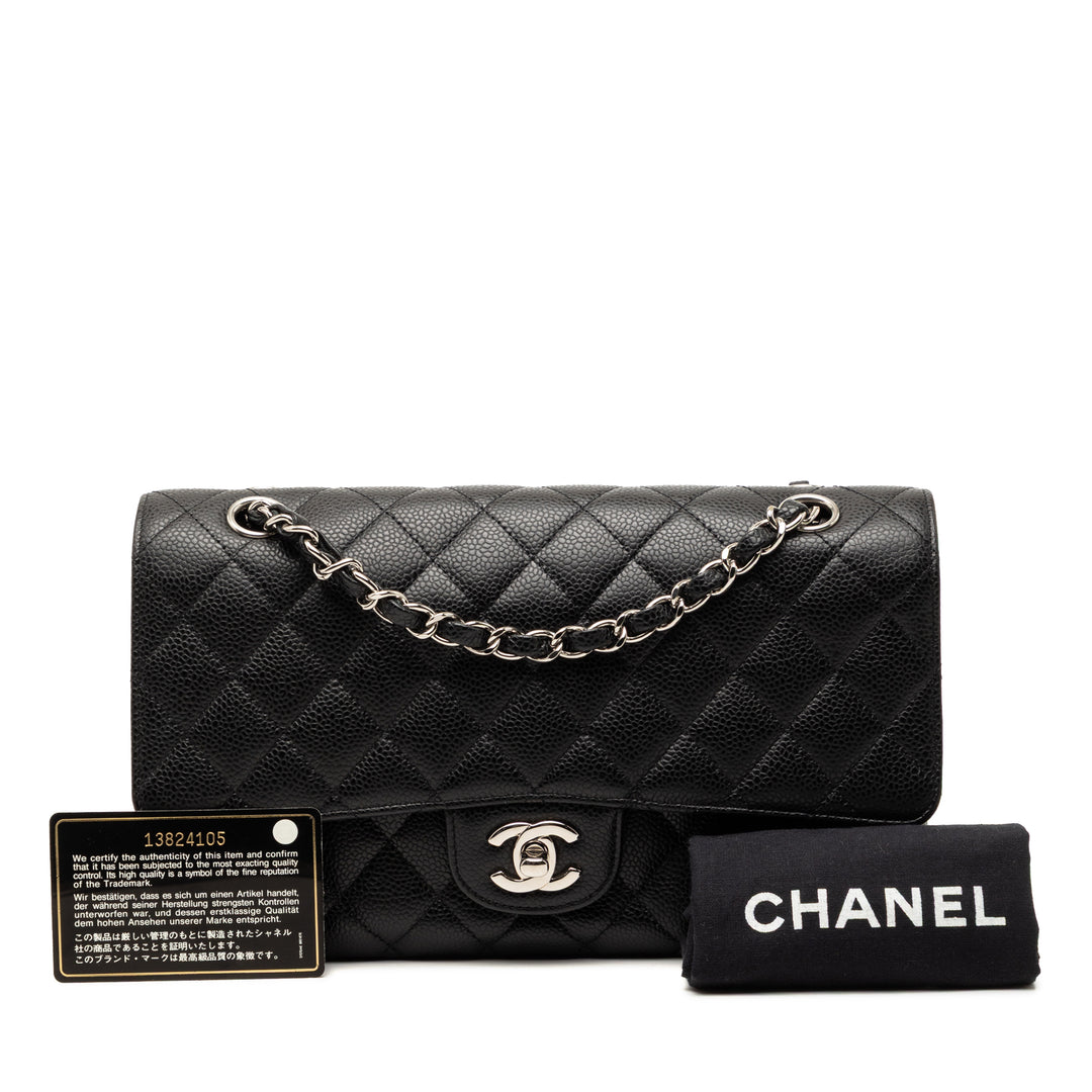 Chanel Medium Classic Caviar Double rabat