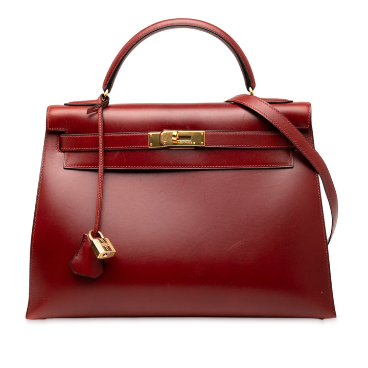 Hermès Boîte Veau Kelly Retourne 32 Rouge