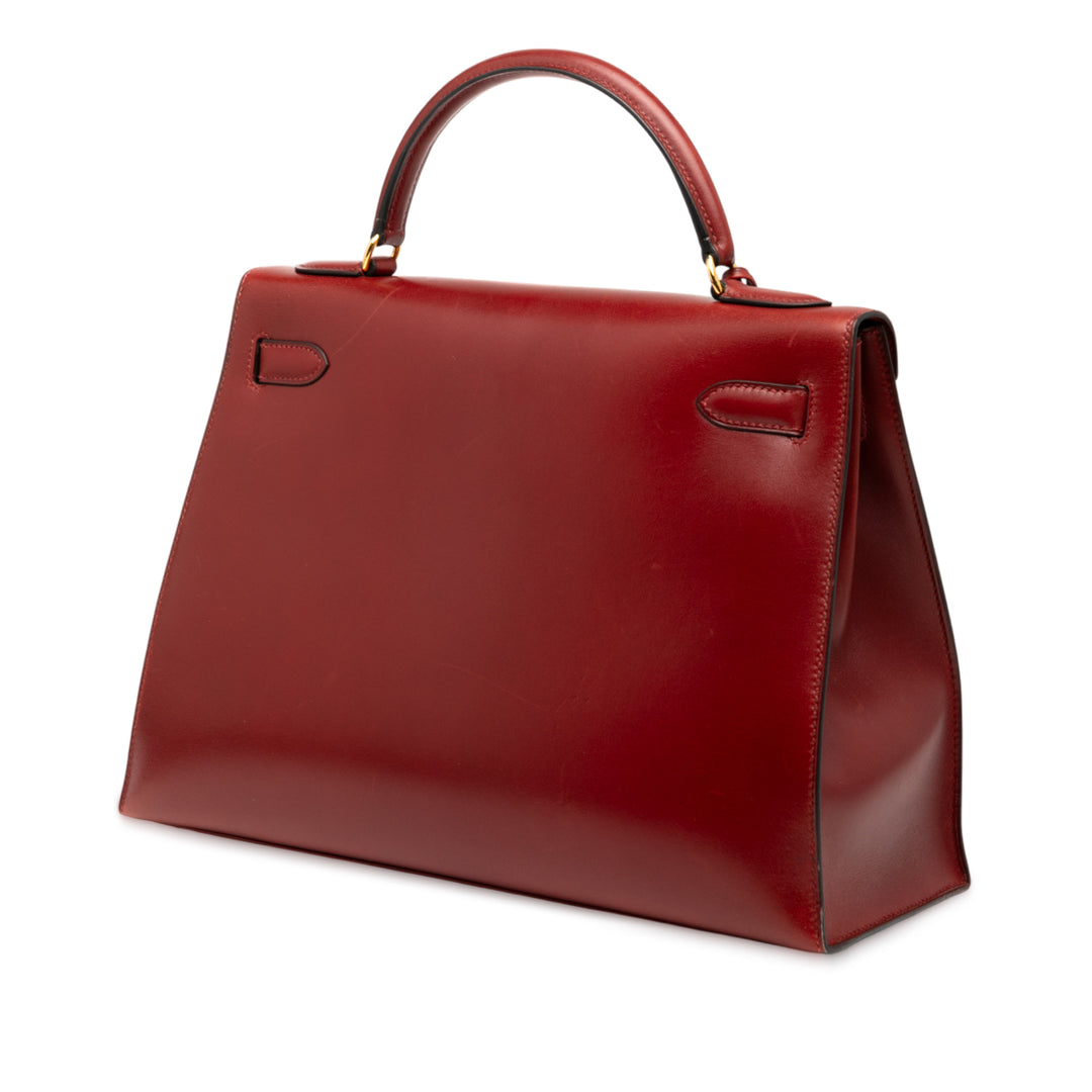 Hermès Boîte Veau Kelly Retourne 32 Rouge