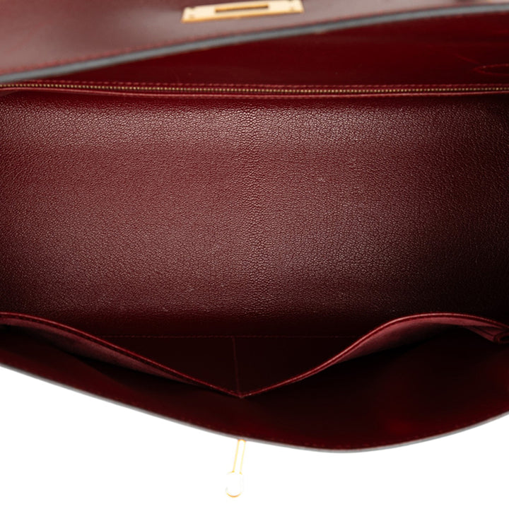 Hermès Boîte Veau Kelly Retourne 32 Rouge