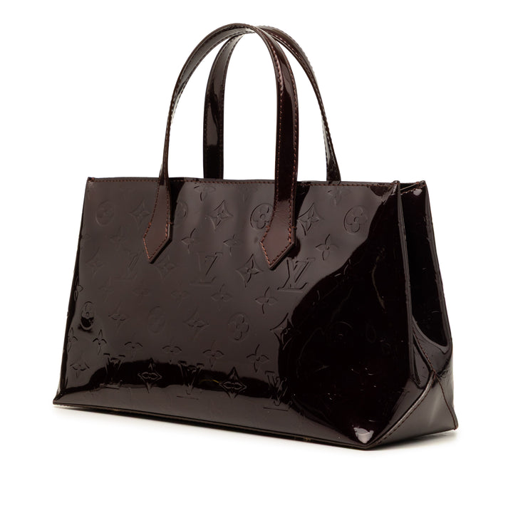 Louis Vuitton Sac à main Wilshire Monogram PM Cuir verni Violet – vue 2 – GABY PARIS