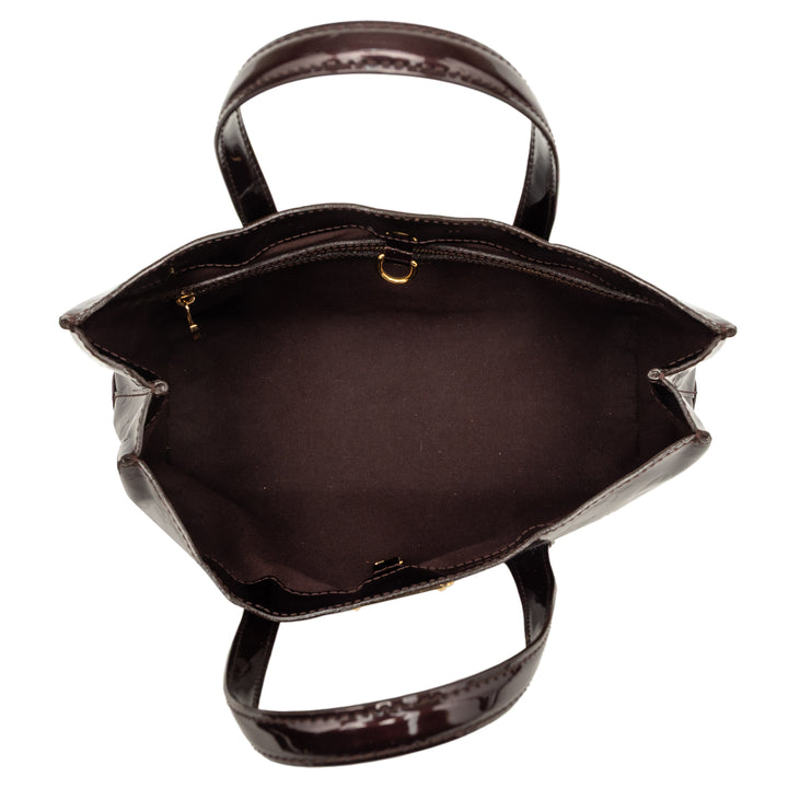 Louis Vuitton Sac à main Wilshire Monogram PM Cuir verni Violet – vue 4 – GABY PARIS