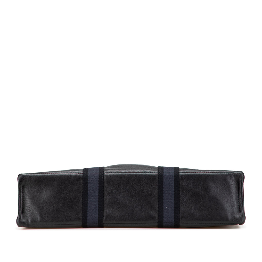 Canvas and Leather Fourre Tout MM Blue - Gaby Paris