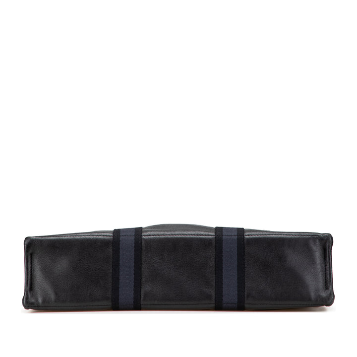 Canvas and Leather Fourre Tout MM Blue - Gaby Paris