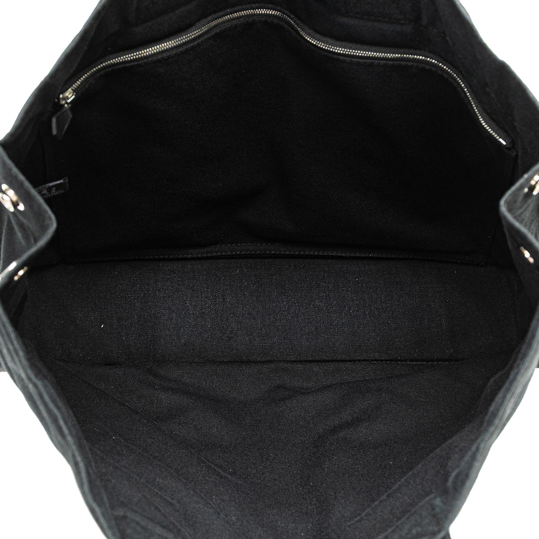 Canvas and Leather Fourre Tout MM Blue - Gaby Paris