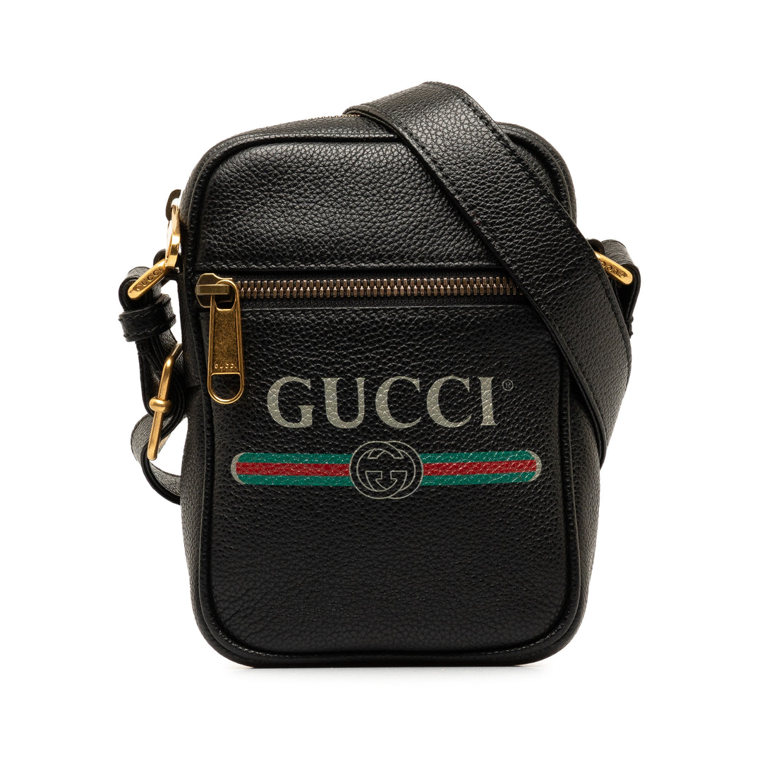 Gucci Logo Crossbody Black - Gaby Paris