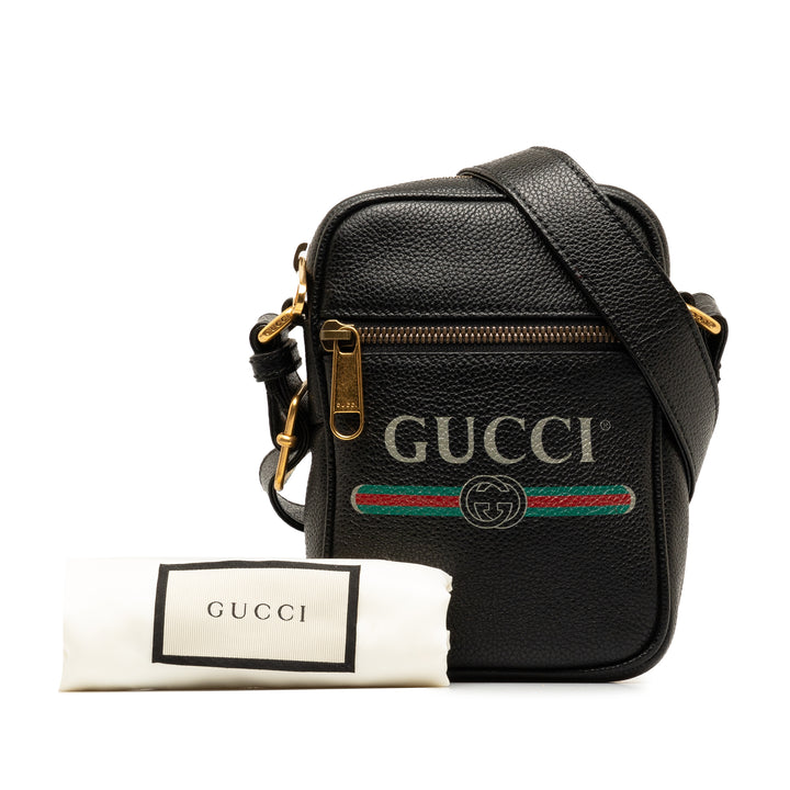 Gucci Logo Crossbody Black - Gaby Paris