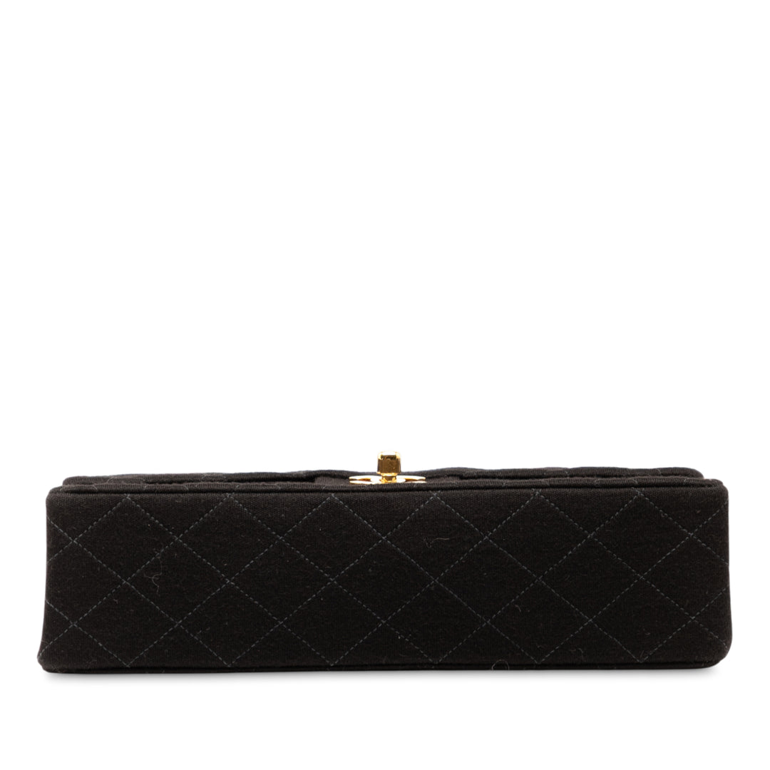 Chanel Medium Classic Jersey Bijoux Chain Double rabat Noir – GABY PARIS Authentique