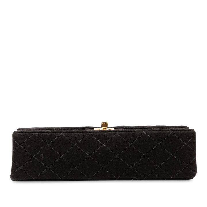 Chanel Medium Classic Jersey Bijoux Chain Double rabat Noir – GABY PARIS Authentique