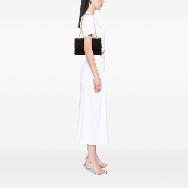 Chanel Medium Classic Jersey Bijoux Chain Double rabat Noir – GABY PARIS Authentique