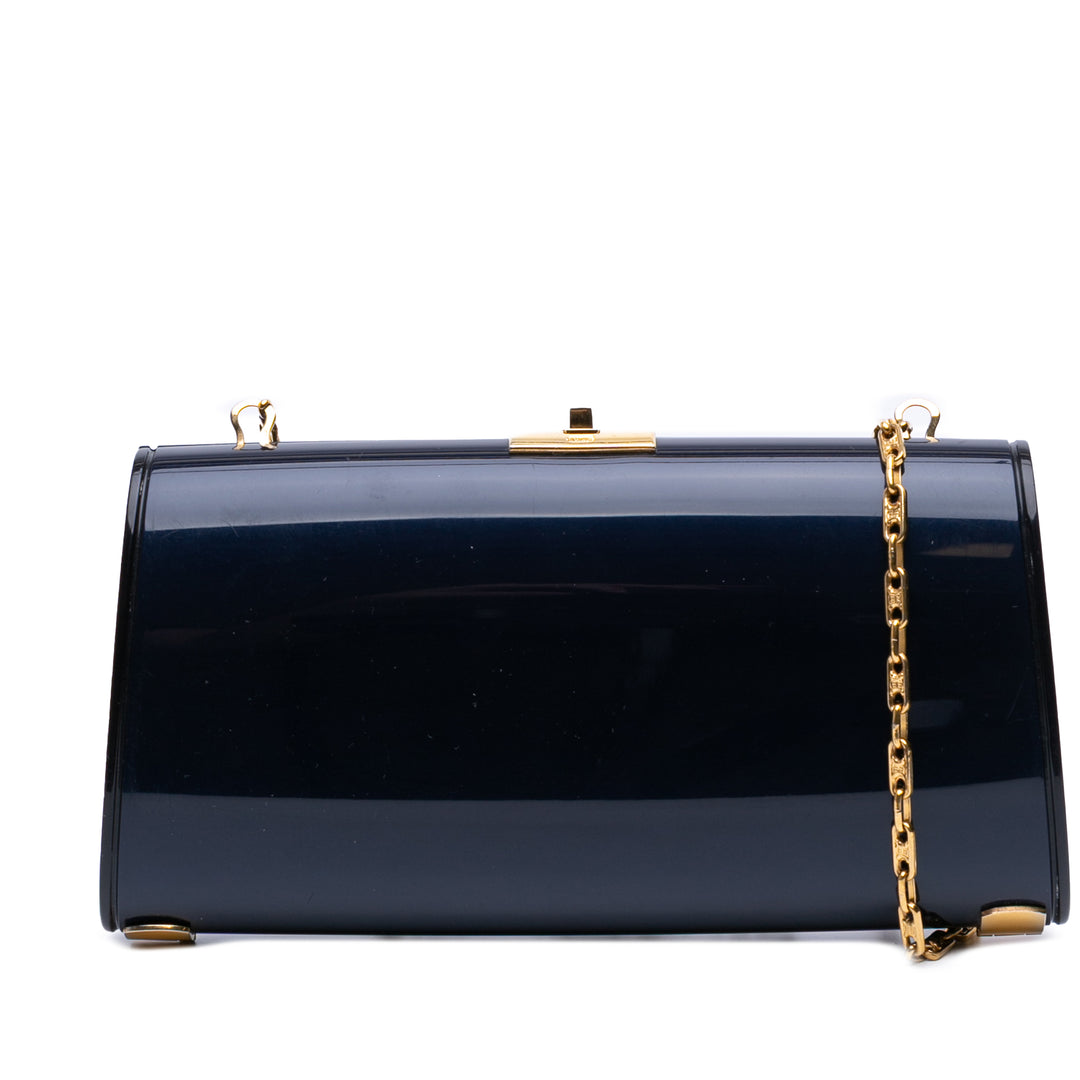 Classic PVC Evening Clutch Blue - Gaby Paris