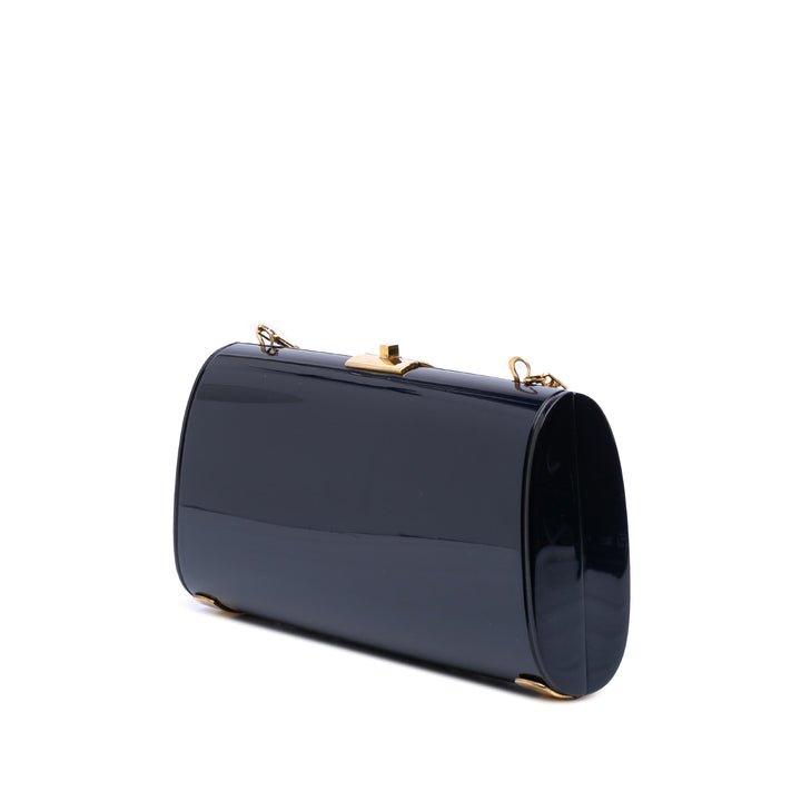 Classic PVC Evening Clutch Blue - Gaby Paris