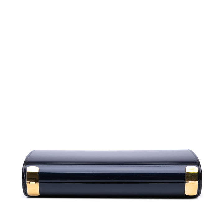 Classic PVC Evening Clutch Blue - Gaby Paris