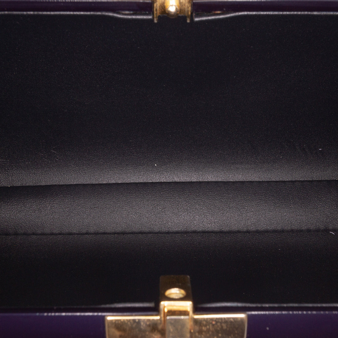 Classic PVC Evening Clutch Blue - Gaby Paris