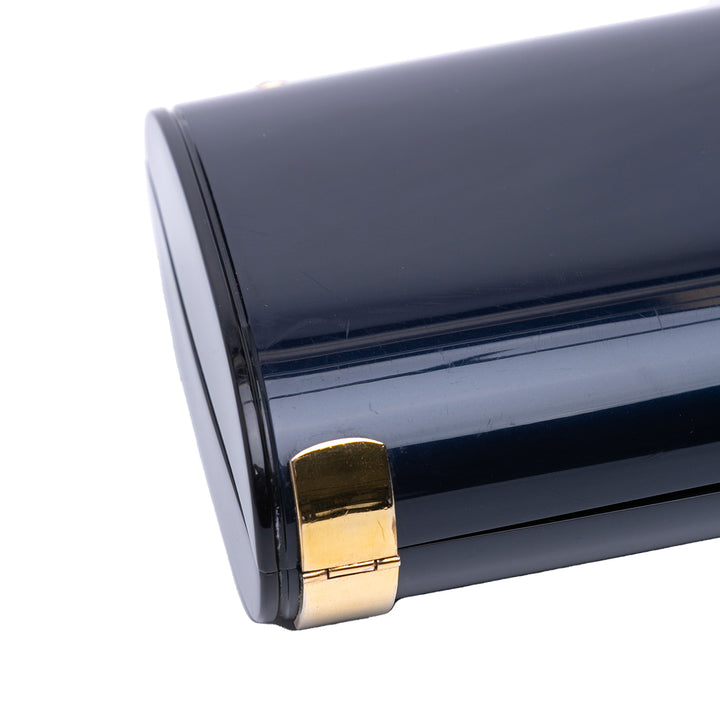 Classic PVC Evening Clutch Blue - Gaby Paris