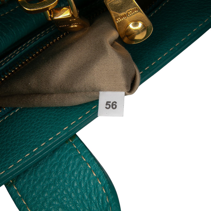 Vitello Caribou Satchel Blue - Gaby Paris