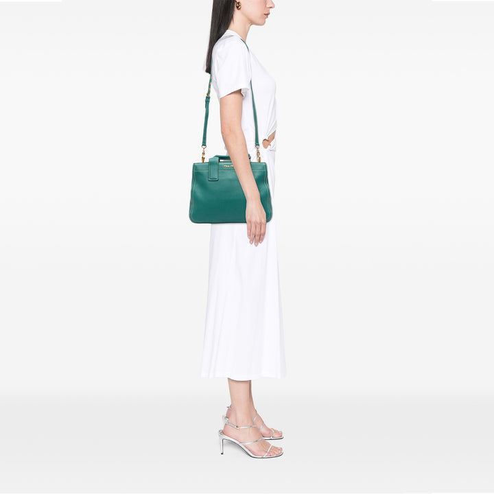Vitello Caribou Satchel Blue - Gaby Paris